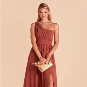 Grace Chiffon Dress in Spice